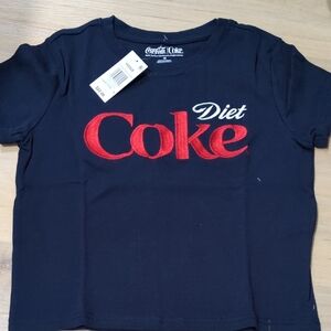 Diet Coke Logo Tee - Navy with Red and White Graphic